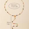 Bohemian Long Y-Shaped Necklaces for Women Metal Clavicle Chain Gold Color Choker Holiday Party Jewelry Necklace Gift Collar