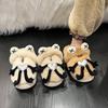 Cartoon Lustige Plüsch Hausschuhe für Damen 2024 Herbst Winter Warm Indoor Zuhause Bequeme Plateau Baotou Baumwolle Freizeit Hausschuhe