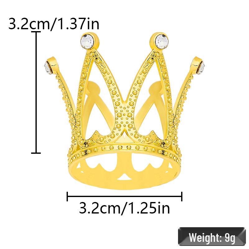 

Корона-букет со стразами: Золотой, Серебряный и Розово-золотой Аксессуар для торта с Жемчужными Акцентами, Микс & Матч