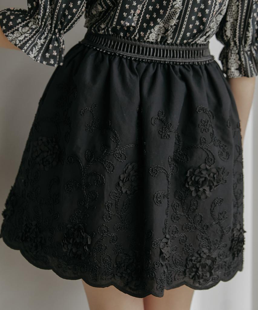 Tina Blossom Blackbird Skirt