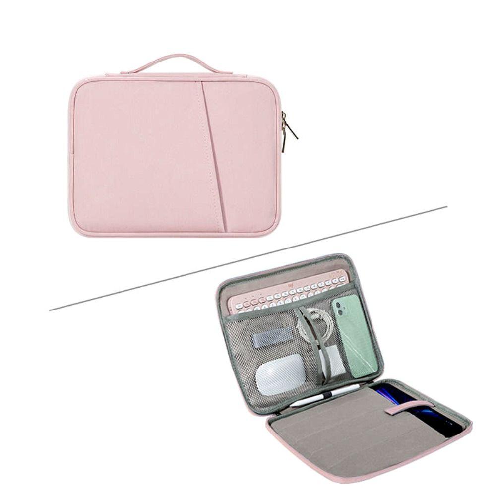 

Anti-fall Tablet Bag Shockproof Sleeve Bag Professional Protective Pouch Outdoor 12.9-13inch рожевий