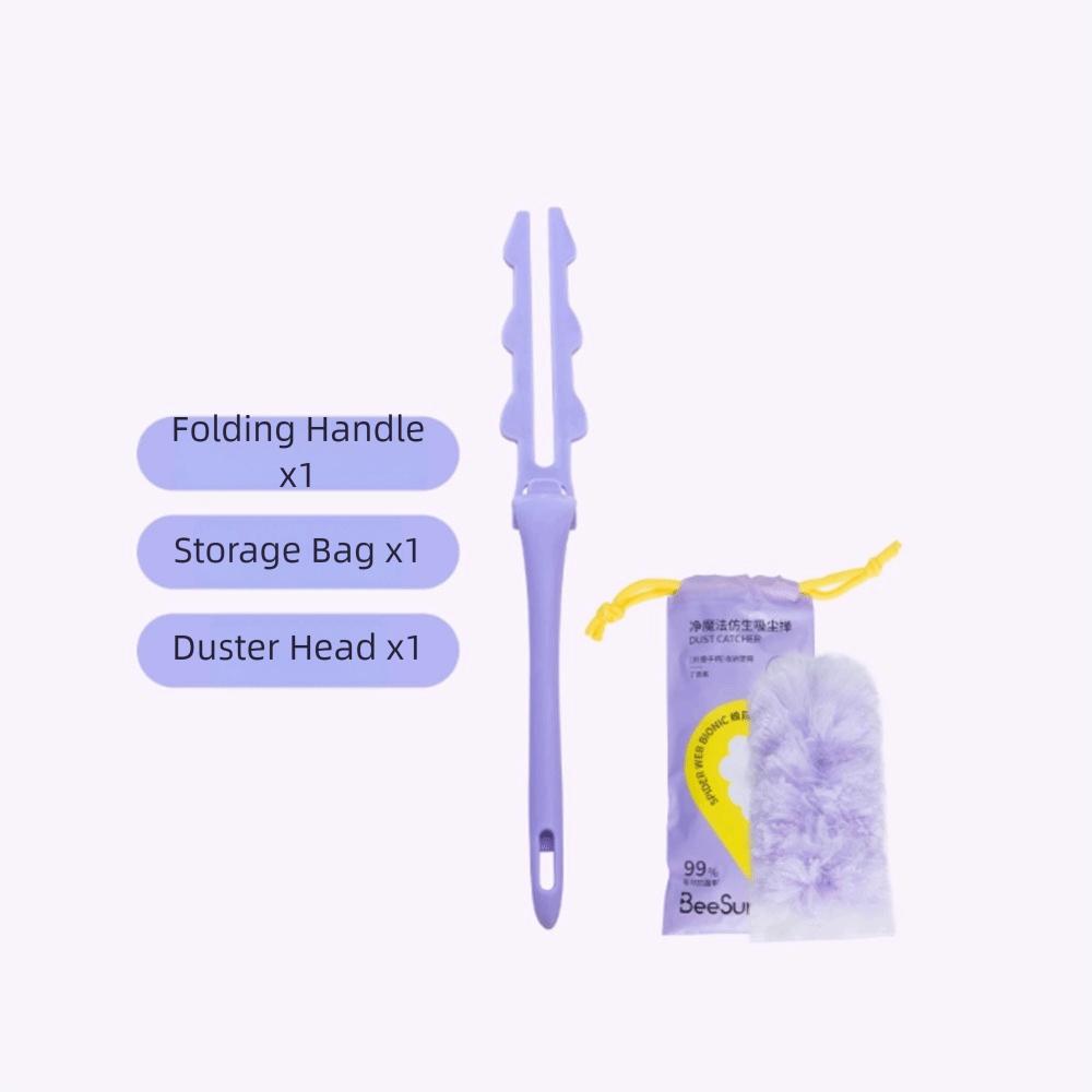 Adjustable Dust Duster Electrostatic Adsorption Extra Long Cabinet Cleaning Gap Duster Foldable Household Cleaning Artifact