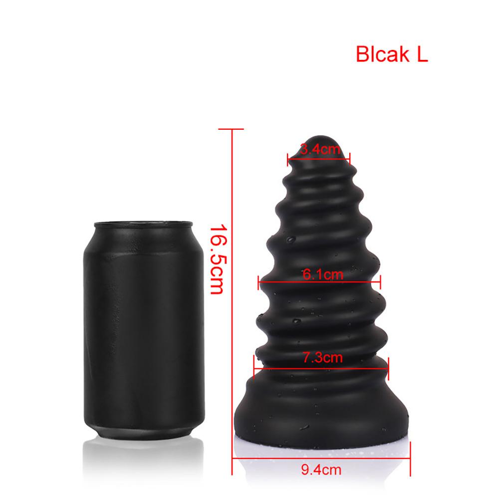 Screw Huge Anal Plug Silicone Soft Butt Plug Big Anal Dilation Sex