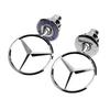 Autoaufkleber Für Mercedes Benz Stern Motorhaube - Emblem für Autohaube Vorne Chrom Logo Haubenmarkierung für Benz C E S Klasse W204 W205 W21