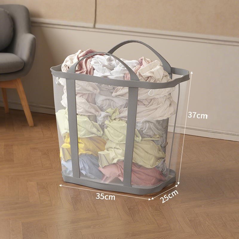 Folding Laundry Basket Toys Storage Bag Dirty Clothes Organizer Bags with Handle Clothes Storage Basket Bathroom Laundry Room