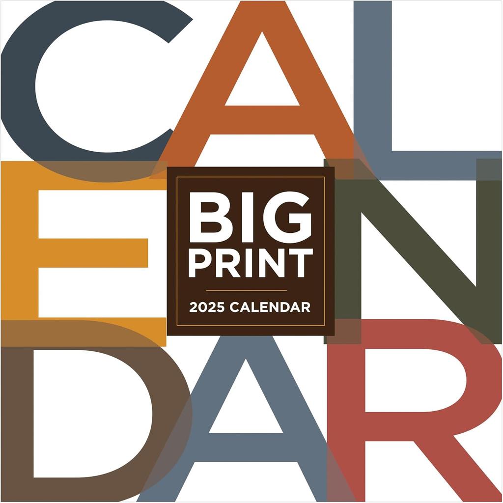 TF PUBLISHING 2025 Big Print Wall Calendar | Large Grids for Appointments and Scheduling | Vertical Monthly Wall Calendar 2025 | Home and Office