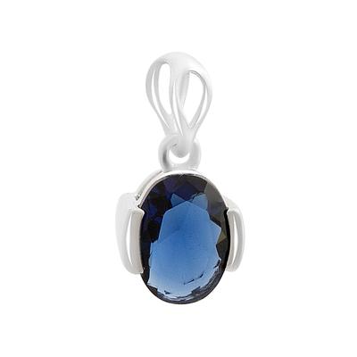 Srebrny wisiorek z szafirem nano 0,908 ct (2206071)