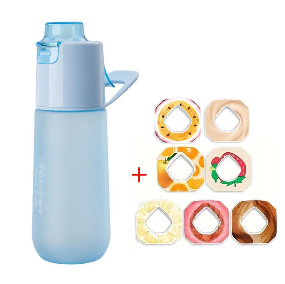 Multi-Flavor Fun Water Bottle for Kids: Fruit-Flavored, Aroma Scent, Spray Feature, Flavor-Changing