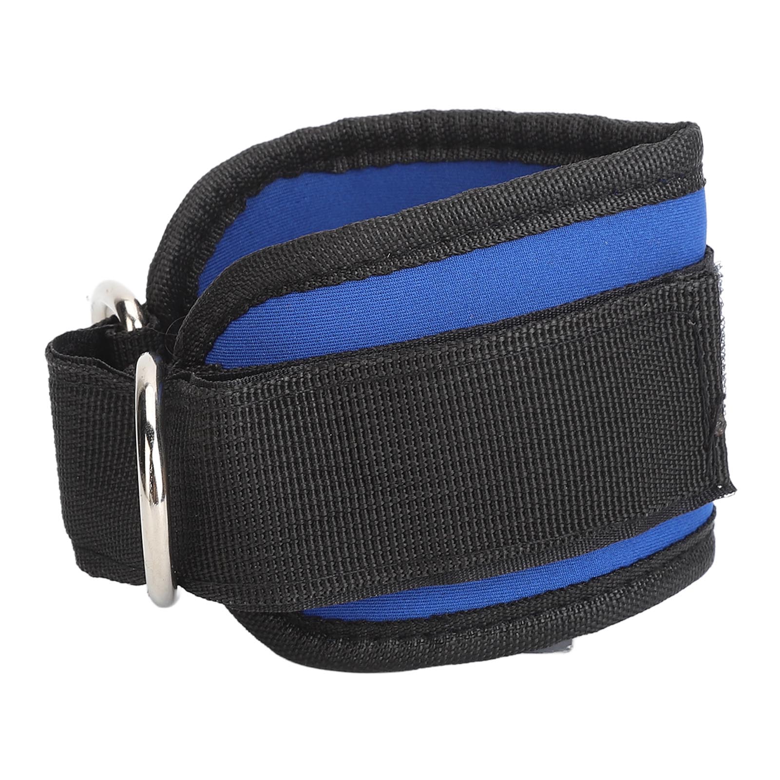 

Ремешок на лодыжку с двойной D-образной пряжкой, тренировка силы ног, нейлон, металл, манжета на лодыжку для упражнений, синий