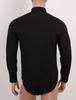 Men‘s One-Piece Casual Bodysuit: Turn-Down Collar Long Sleeve Button Down Solid Color Shirt Top for Daily Wear