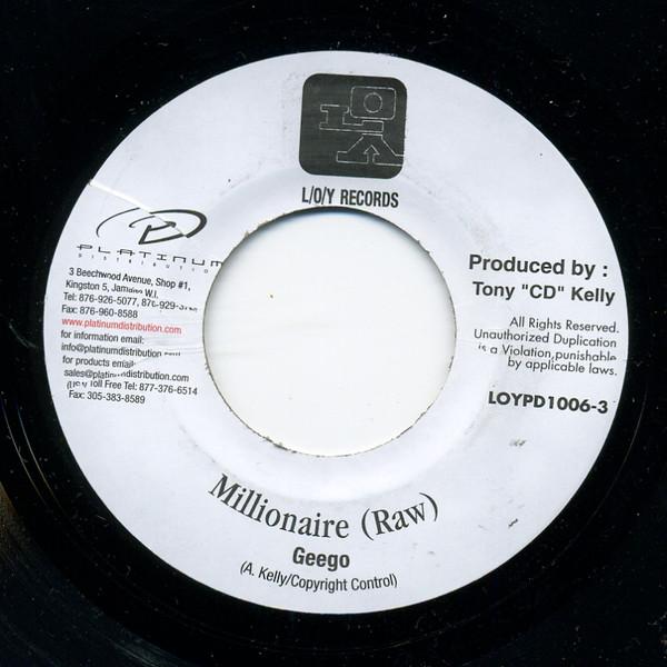 

7inch Record GEEGO - Millionaire LOYPD10063 L/O/Y Records Jamaica Reggae, Ska & Dub Used