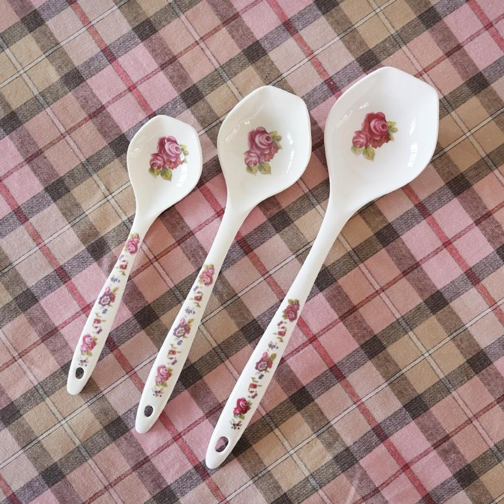 Vintage Flower Melamine Cookware Stir-fryer