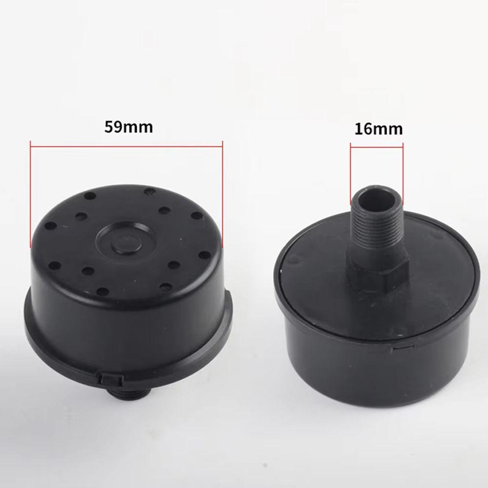 1Pcs Black Filter Silencer 16/20mm Noise Silencer Durable Air Compressor Muffler