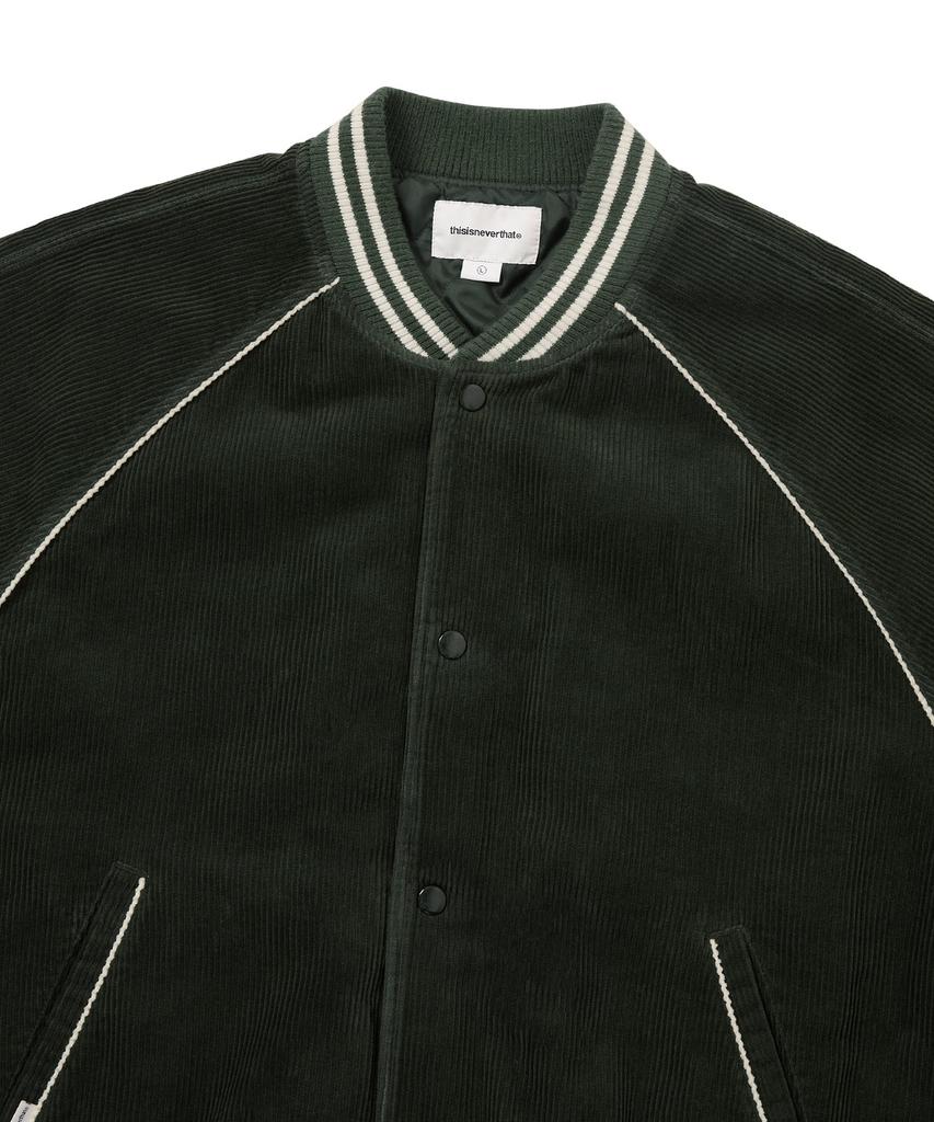 Thisisneverthat Corduroy Varsity Jacket Green