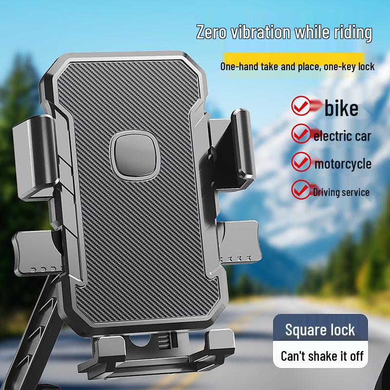 Waterproof Electric Bike Phone Holder for Outdoor Navigation and Takeaway