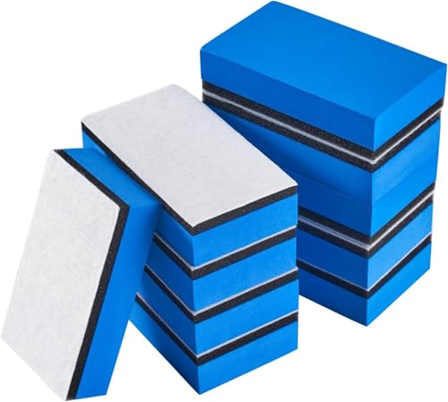 Car wash sponge, car wash sponge, coating, car wash sponge, car, motorcycle, cleaning, maintenance, care, set of 10 (3-ply structure)