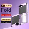 Kompatible Samsung Z Flip7 Galvanisierte Transparente Fallschutzhülle