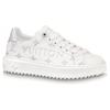 Louis Vuitton Time Out Sneakers 'White With Silver Monogram' Women's 1AAVV6