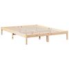 VidaXL Extra Long Bed Frames Without Mattress 140x220 Cm Solid Pine Wood, Bed, Bedroom Furniture, Wooden Bed, Double Bed, 852420