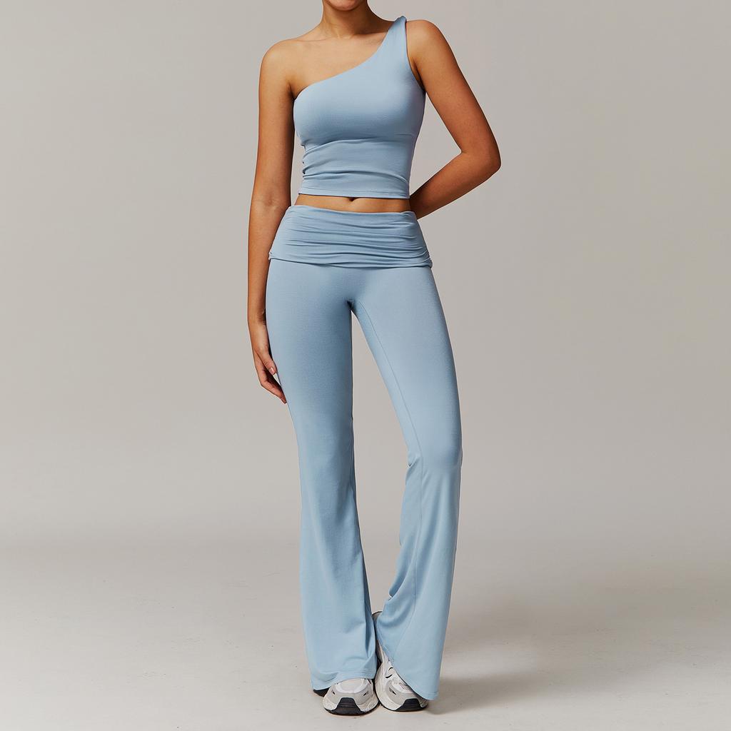 JYL Brushed Yoga Set Casual Comfortable Running Outfit