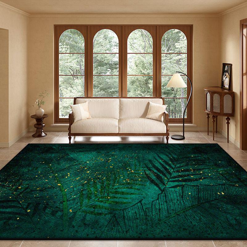 

Modern Plant Pattern Large Living Room Rug Non-slip Flower Design Sofa Table Mat Soft Bedroom Decoration Aesthetic Rug Washable 60x90cm