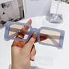 Rectangle Frame Sunglasses Women's Stylish Jelly Color Sun Eyeglasses Summer Y2k Travel Eyewear UV400    Latest