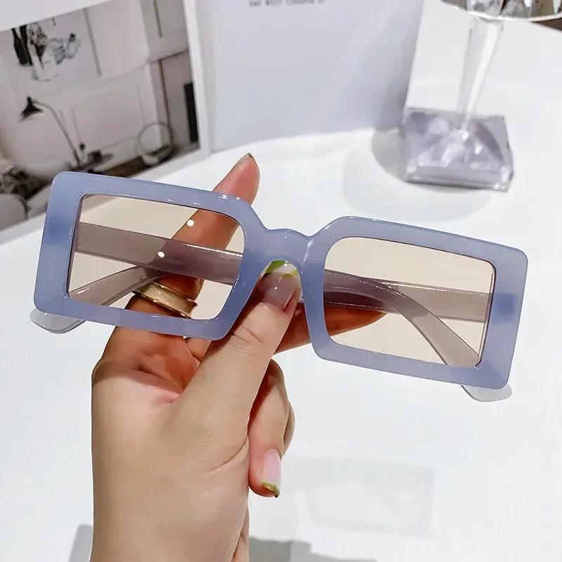 

Rectangle Frame Sunglasses Women s Fashion Jelly Color Sun Glasses Summer Y2k Travel Eyewear UV400 New