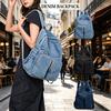 Vintage batoh z praného denimu