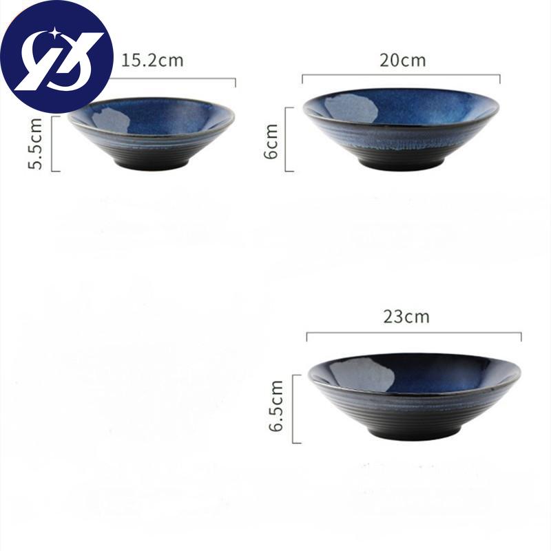 Bol à nouilles Ramen changement de four japonais, vaisselle de cuisine sous émaillée, bol à soupe à salade, grand bol à riz, service de table