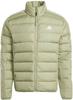 Winter Jacket Essentials 3 Stripes Light Down Jacket (IX8909) Green