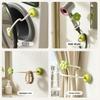 Modern Minimalist Plastic Shower Curtain Hook With Suction Cup For Bathroom Organizer