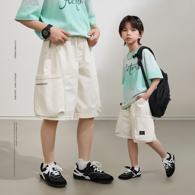 Boys  Contrast Stitch Workwear Shorts 160