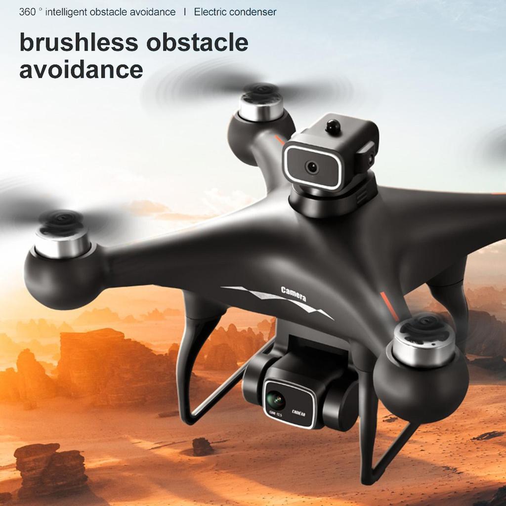 Remote Control Drone with Cam a 4K Dual Cam a 4-sided Infrared Obstacle Avoidance Brushless Motor Optical Hov  Remote Control Quadcopt  for Kids A