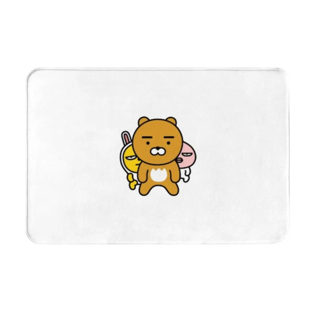 Disney Kakao Ryan Cartoon Door Mat Kitchen Bedroom Bath Living Room Balcony Entrance Carpet Non-slip Cute Home Decor Rug