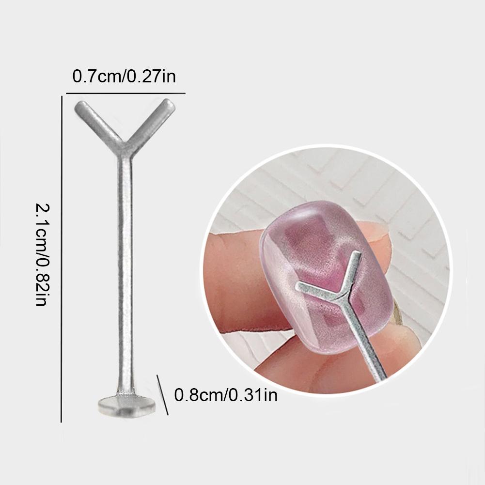 Cat Eye Nagelmagnete Nagelmagnet-Set Tragbarer Cat Eye Gel Nagellack Magnet Multifunktionale Y-förmige Nagelmagnete für Nagelkunst