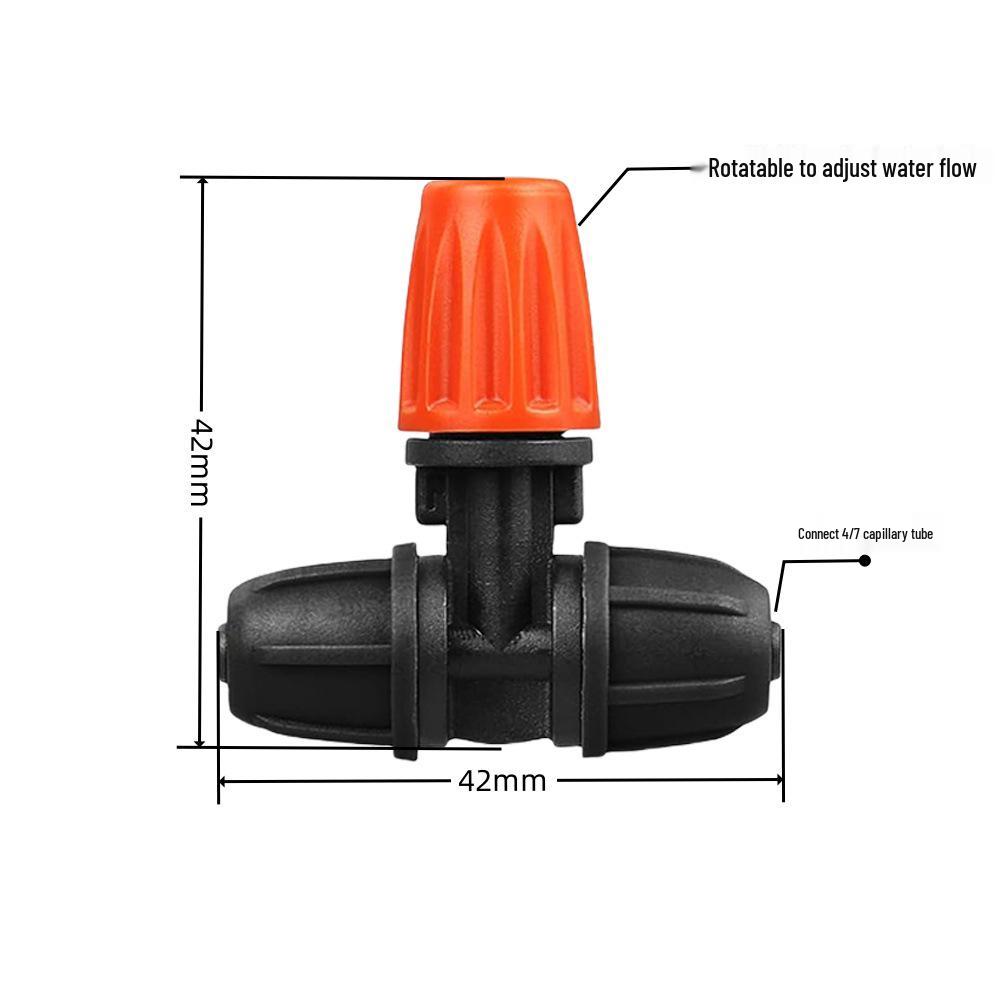 Adjustable Flow Little Red Riding Hood Drip Head: Micro-Spray Irrigation Sprinkler for Horticulture