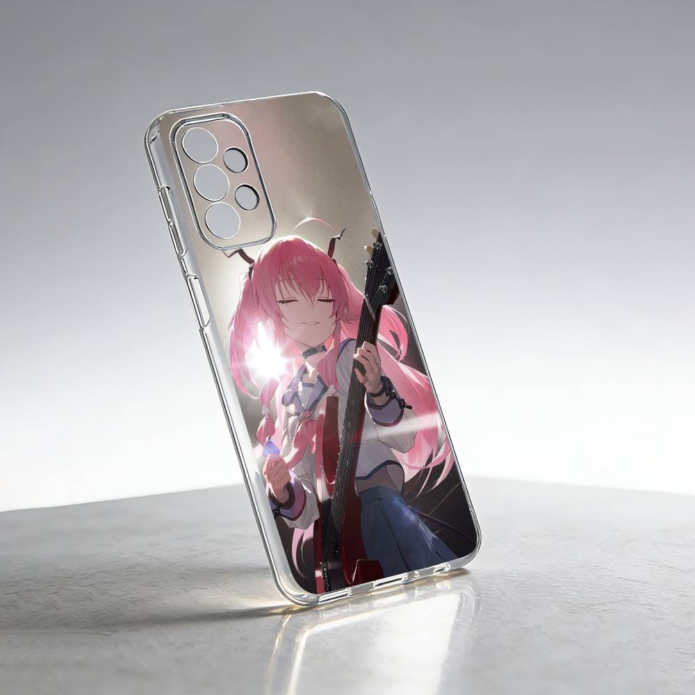 Anime Angel Beats Y-Yui Phone Case Transparent Silicone Soft For Samsung S25,S24,S21,S22,S23,S30,Ultra,S20,Plus,Fe