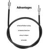 Acouto 39in Speedometer Cable for Chinese Scooters Mopeds ATV Karts