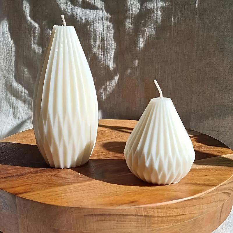 Mold for Silicone Candles in The Shape of A Pear, Suitable for Irregular Plaster and Resin Casting, Ideal for Creating Candles