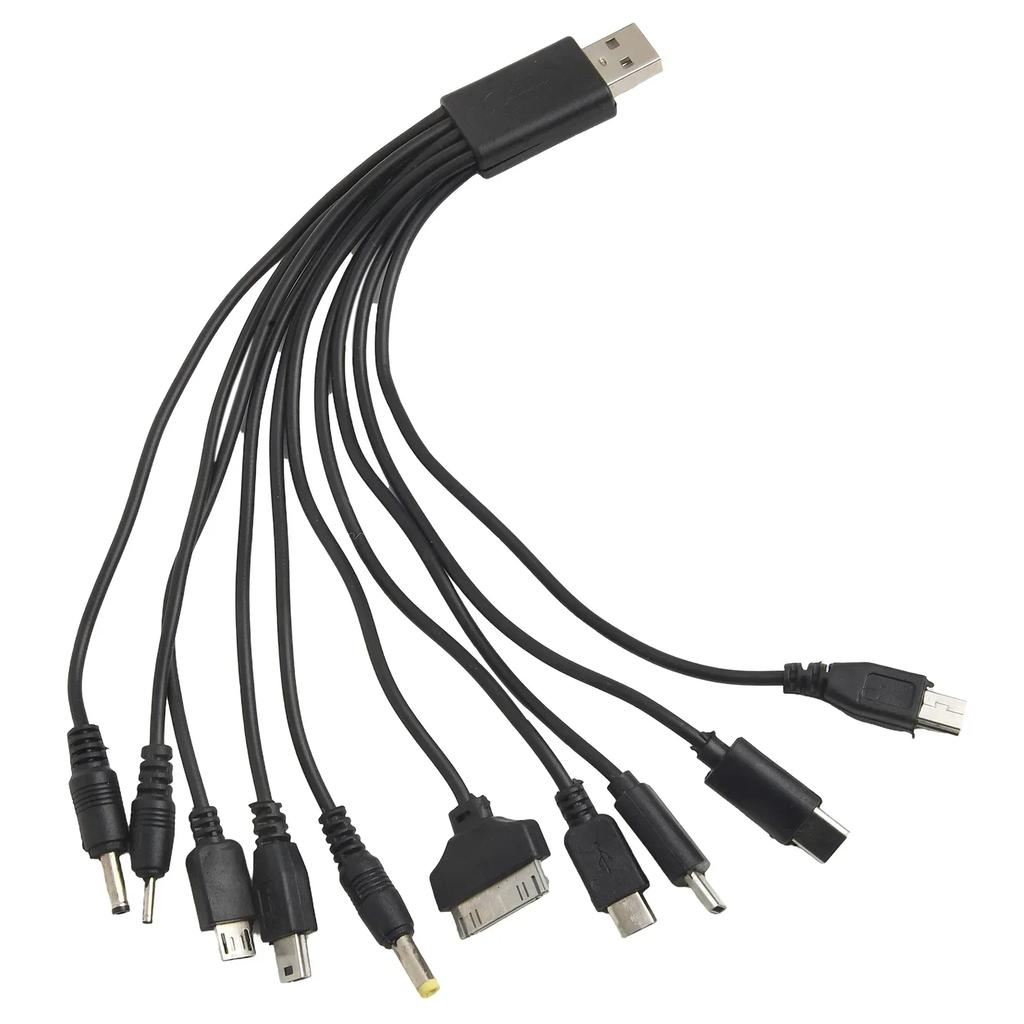 Home Use 10 In 1 USB Cable 10 In 1 USB Charging Cable Mobile Charger Compact USB Charger Resilient Material For SAMSUNG
