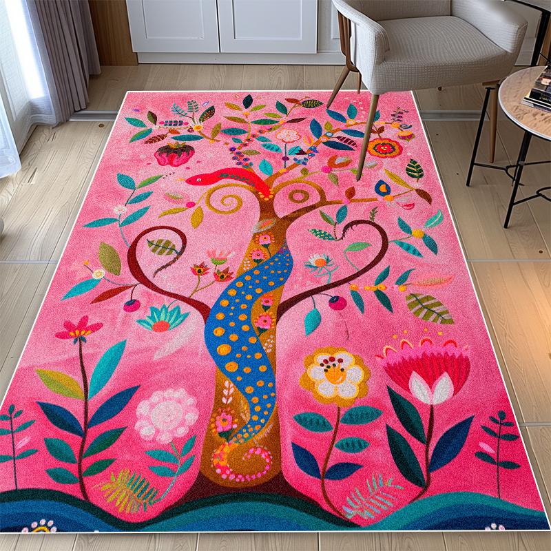

American Style Snake Pattern Carpet Living Room Plant Decoration Bedroom Large Area Rugs Cloakroom Bathroom Non-slip Floor Mat 60x90cm