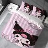 Cute K-Kuromi Duvet Cover Set Home Style Bedding Soft Laundry Cotton Bed 3 Piece Set Student Dormitory Gift