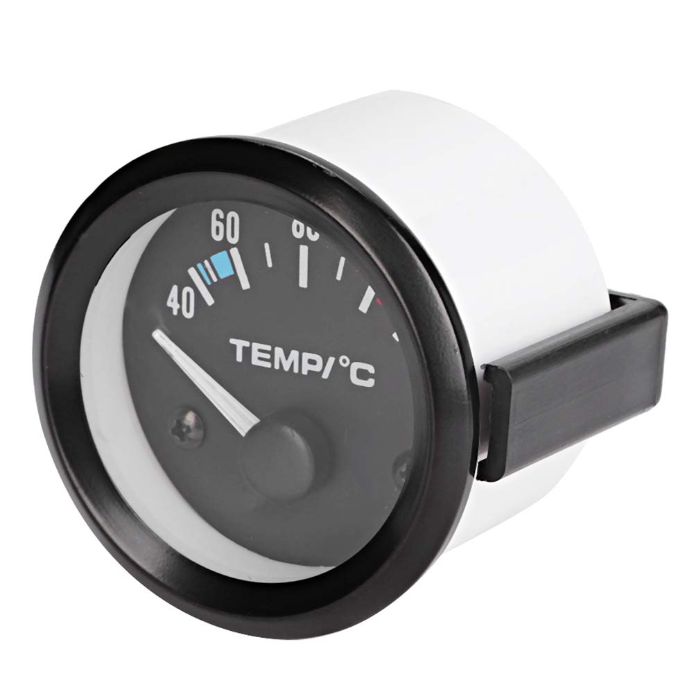 Car Temperature Meter LED Digital Temperature Meter Sensor 40-120 Degree 2" 52mm Blue Dial Light Truck Universal Car