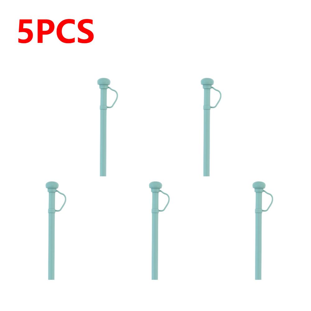 

5-10 шт. Запасная силиконовая соломинка длиной 31 см, многоразовые соломинки с крышкой для соломинки для тамблера Stanley 20/30/40 унций, аксессуары зелёный