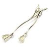 Les Trésors De Lily [G8685] - Pendentif Argent artisanal 'Déesse Opale' blanc argenté (rhodié) - 12x38 mm