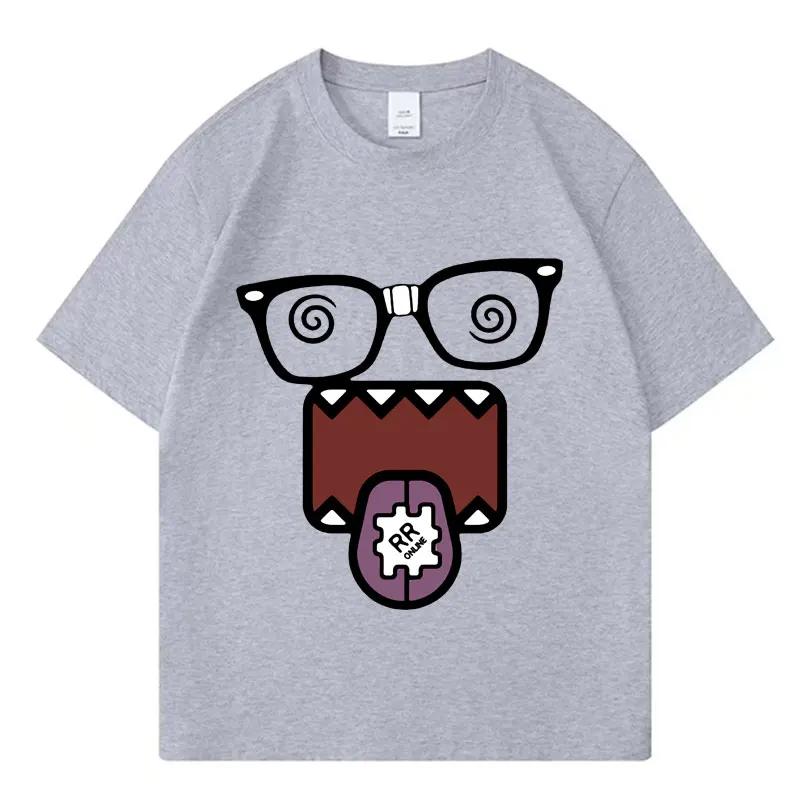 Domo Kun Funny Meme T Shirts Mens Women Clothes Classic Casual Tee Shirts Short Sleeve Summer Tshirt Tops Streetwear