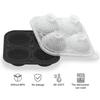 Golf Ball Ice Cube Tray with Funnel 4-Cavity Silicone Mold for Large Sphere Ice Easy-Release Leak-Proof Food-Grade Ice Cube Maker for Home Bar