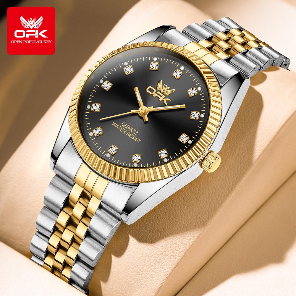 

OPK Бренд Часы Один Светящиеся Водонепроницаемые Кварцевые Часы Мужские Часы Мужские