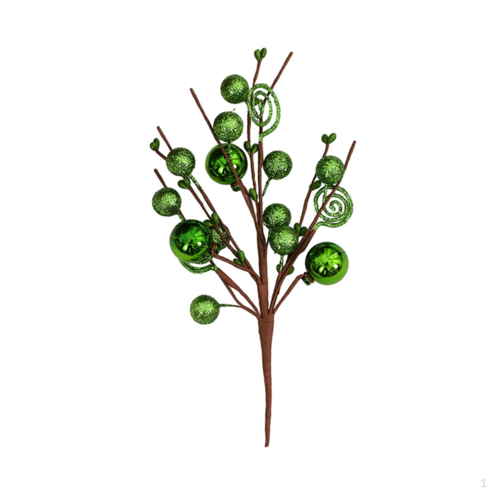 

6 блестящих шариков для украшения праздничной елки Green