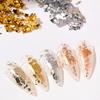 1 Box Nail Art Sequins Decoration Golden/Silver Color Irregular Tin Foil Flake DIY Manicure UV Gel Polish 3D Glitter Nail Decoration Accessories for